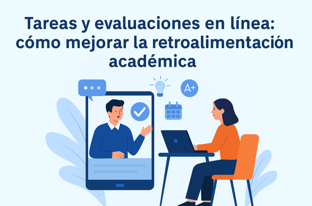 La retroalimentación oportuna y clara potencia el aprendizaje: mejora tu proceso académico con tareas y evaluaciones en línea.